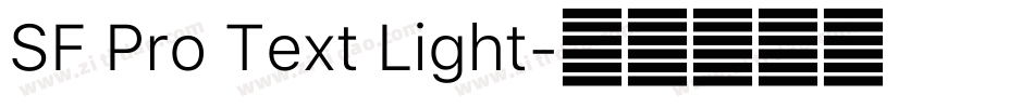 SF Pro Text Light字体转换